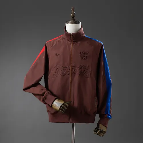 Barcelona x Travis Scott Windbreaker Brown