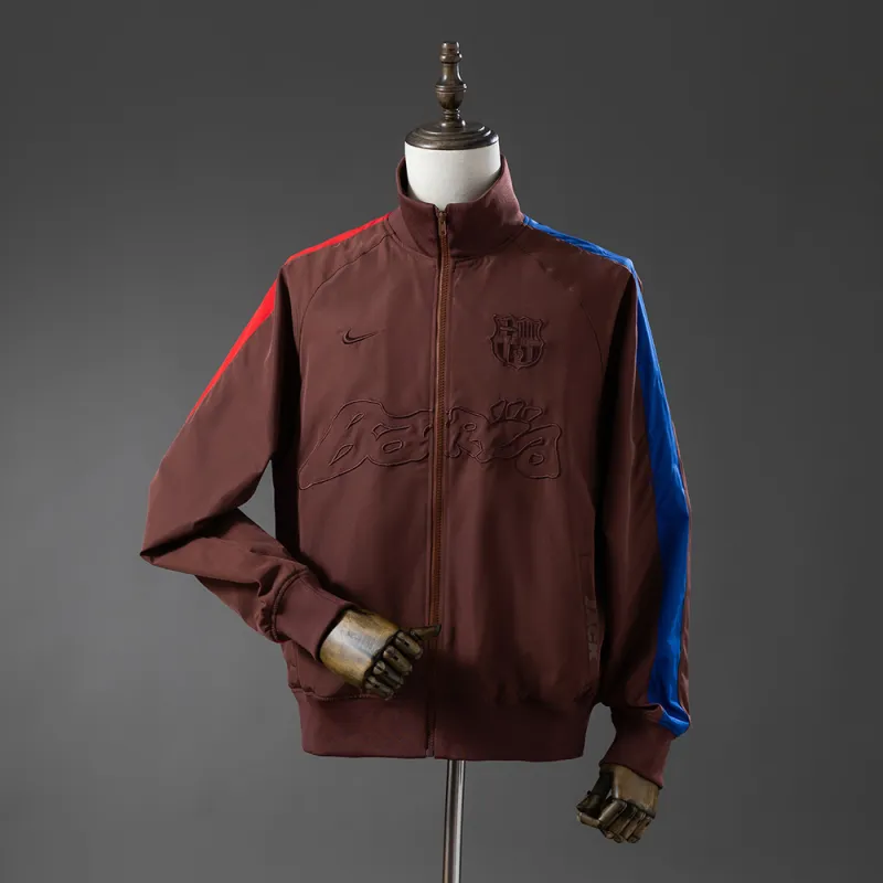 Barcelona x Travis Scott Windbreaker Brown