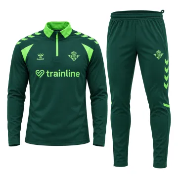 26/27 Real Betis Half Zip Training Suit Green