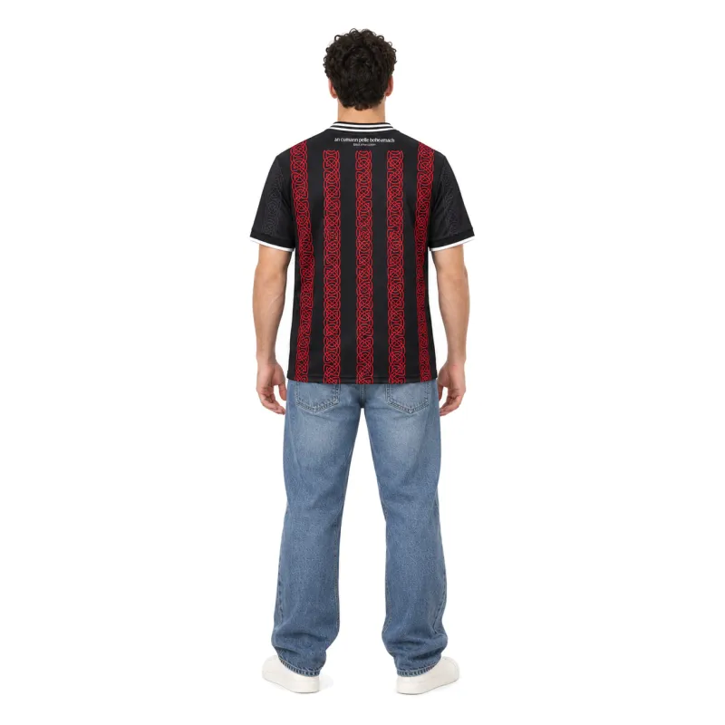 24/25 Bohemian FC Home soccer jersey - AI model preview, casual styling, back view