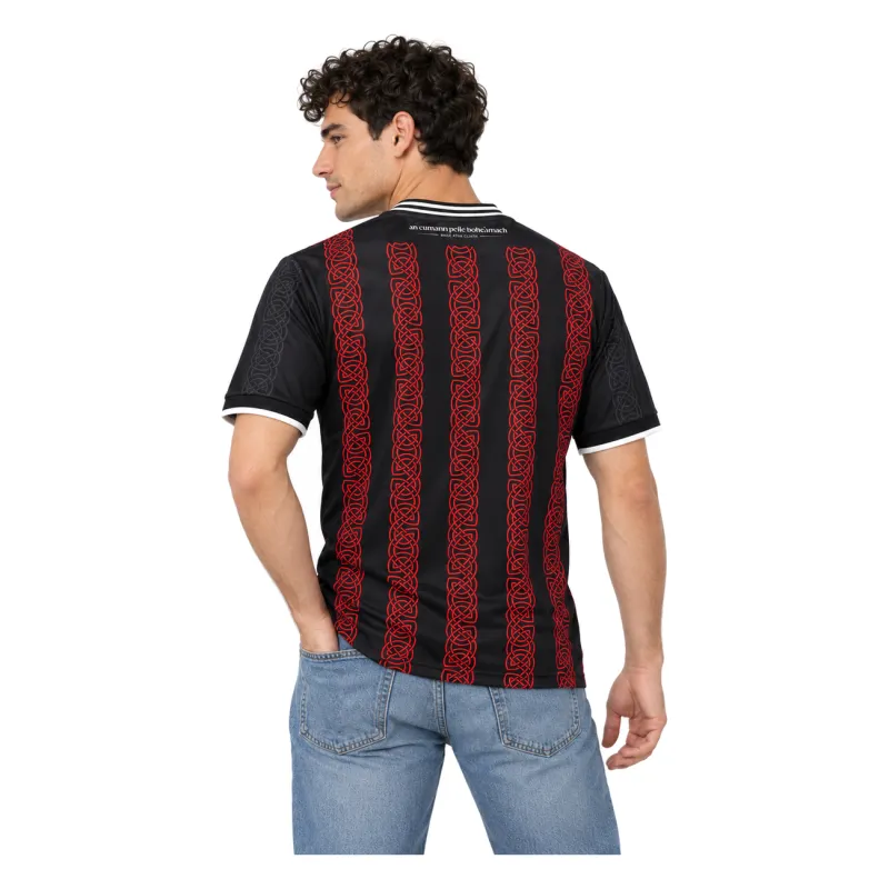 24/25 Bohemian FC League Centenary Home Jersey - AI model preview, upper back view, independent relaxed fashion pose