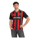 25/26 Bohemian FC 135th Anniversary Home Jersey - AI model preview, upper front view, independent relaxed fashion pose