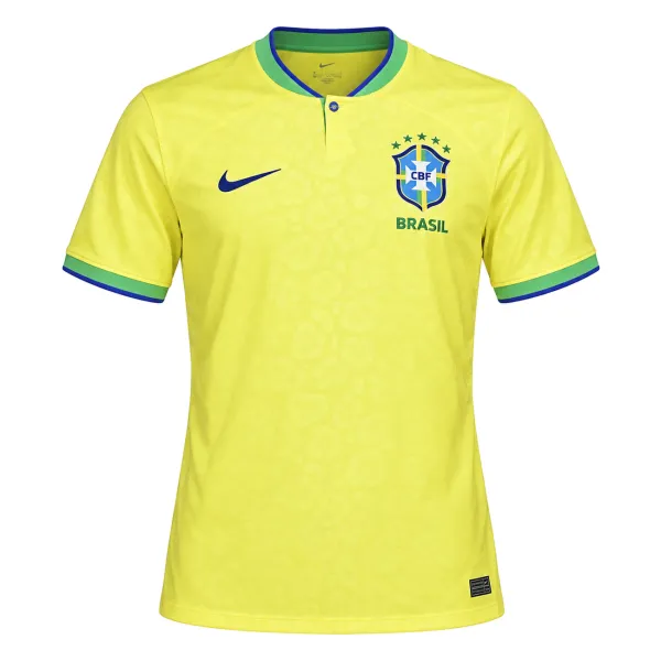 2022 World Cup Brazil Home Jersey - A-Grade Quality Detail View
