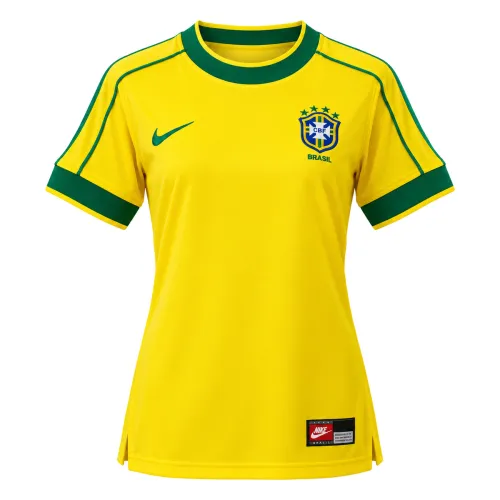 Brazil 1998 Home Women's Retro Jersey