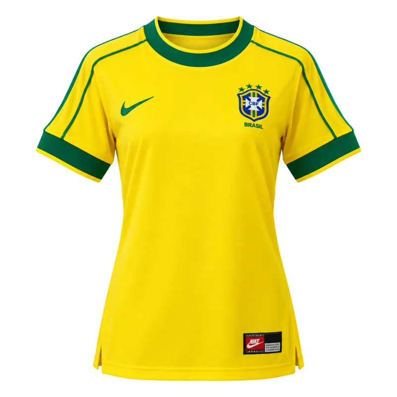 Brazil 1998 Home Women’s Retro Jersey