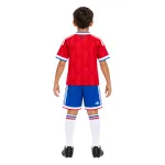 2026 Chile Home Kids Kit - AI model preview, back view, socks optional