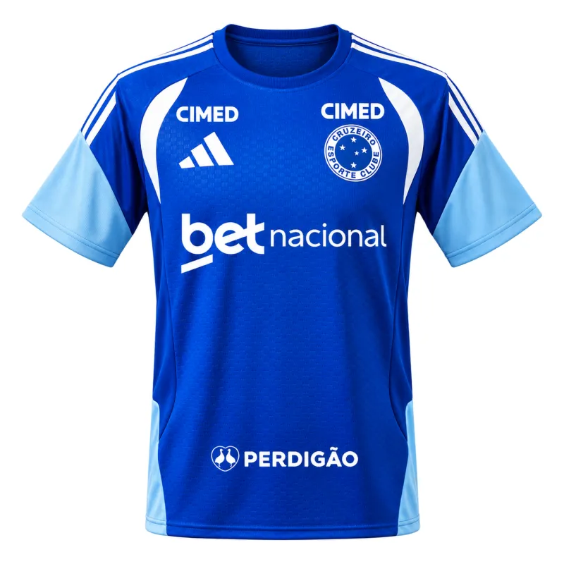 26/27 Cruzeiro Training Blue All Sponsors Jersey