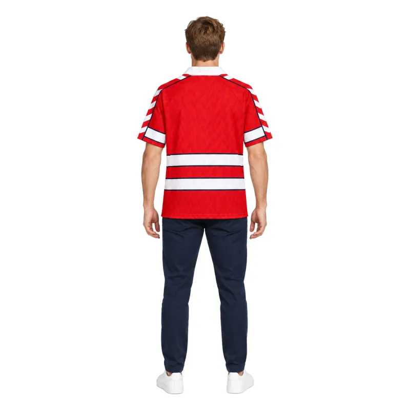 1988 Denmark Home Retro Jersey - AI model preview, back view