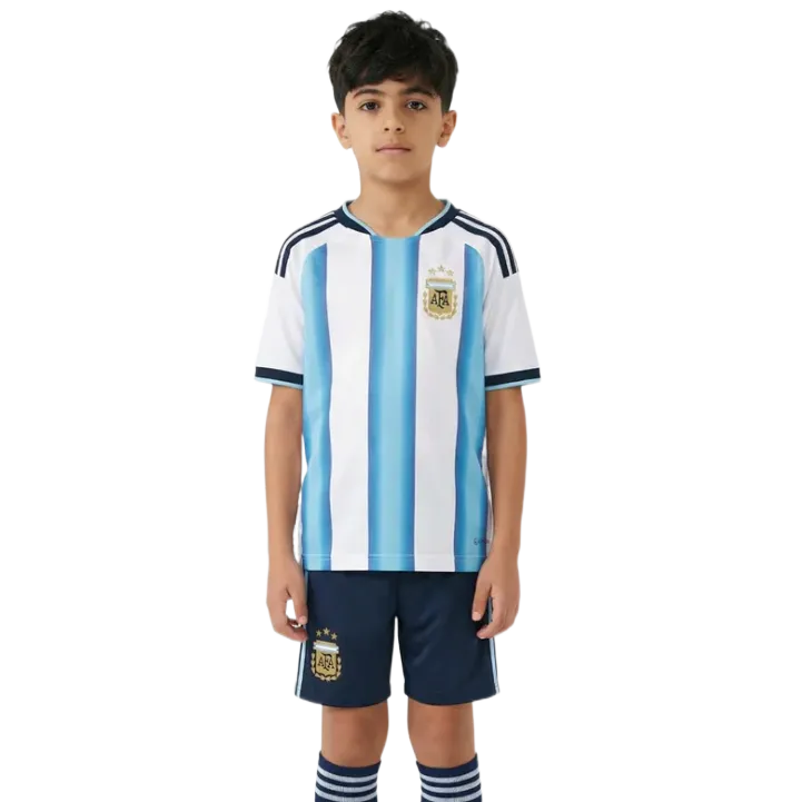 Uniforme infantil da Argentina para a Copa do Mundo de 2026