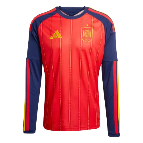 Campeonato do Mundo de 2026 Espanha Jersey Manga comprida Casa