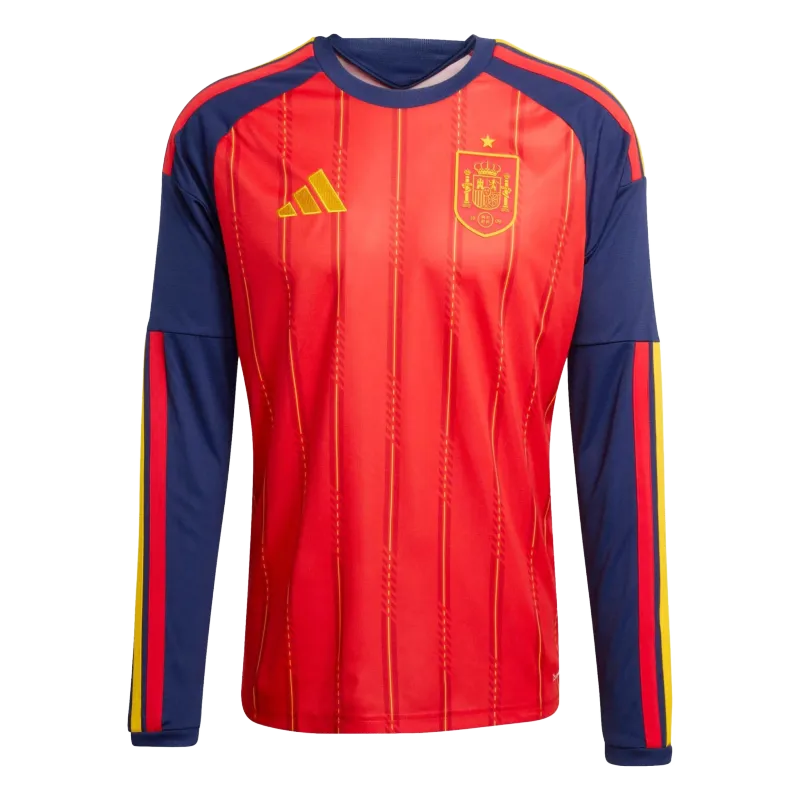 2026 World Cup Spain Jersey Long Sleeve Home