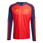 Maglia Spagna Coppa del Mondo 2026 manica lunga Home 2026 World Cup Spain Jersey Long Sleeve Home