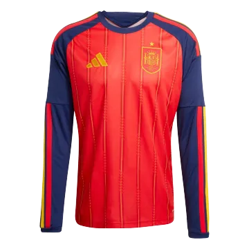 Campeonato do Mundo de 2026 Espanha Jersey Manga comprida Casa