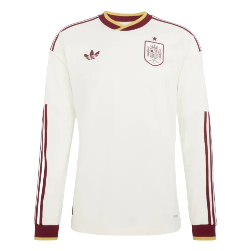 Camisola do Campeonato do Mundo de 2026 da Espanha, manga comprida, autêntica