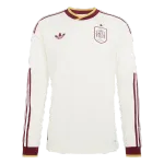 2026 Espagne Coupe du Monde Jersey Away Manches Longues Authentique 2026 Spain World Cup Jersey Away Long Sleeve Authentic