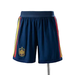 Spain 2026 World Cup Home Player Version Shorts - product photo Front view of Spain 2026 World Cup Home Player Version Shorts, displaying team crest and design details.