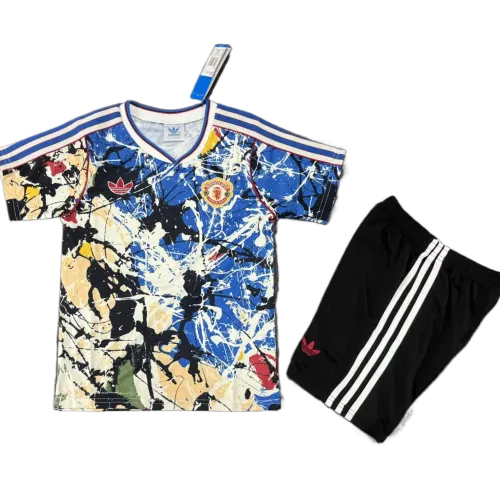 2026/27 Manchester United Youth Jersey Rosas Azul