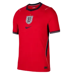 Vorderansicht des England-Auswärtstrikots für die Weltmeisterschaft 2026, mit dem Wappen der Mannschaft.