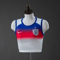 England 2025 Home Women's Vest - product photo England 2025 Home Women's Vest front view, featuring team crest and design