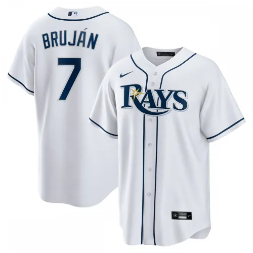 Camiseta de réplica de jugador de Vidal Bruján (Tampa Bay Rays) de Nike para partidos en casa - Blanca