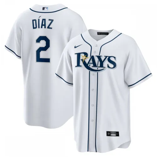 Maillot de joueur Nike « Replica » domicile de Yandy Díaz (Tampa Bay Rays) - Blanc