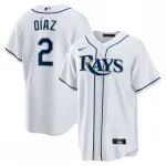 Yandy Díaz Tampa Bay Rays Nike Home Replica Player Jersey - White Yandy Díaz Tampa Bay Rays Nike Home Replica Player Jersey – White