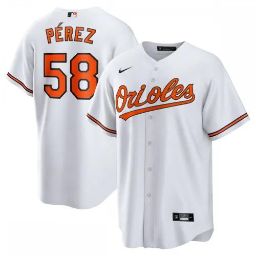 Camiseta de réplica de jugador de Cionel Pérez de los Orioles de Baltimore (Nike) para partidos en casa - Blanca