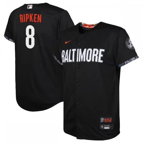 Cal Ripken Baltimore Orioles Nike Jugend 2023 City Connect Replica Spielertrikot - Schwarz