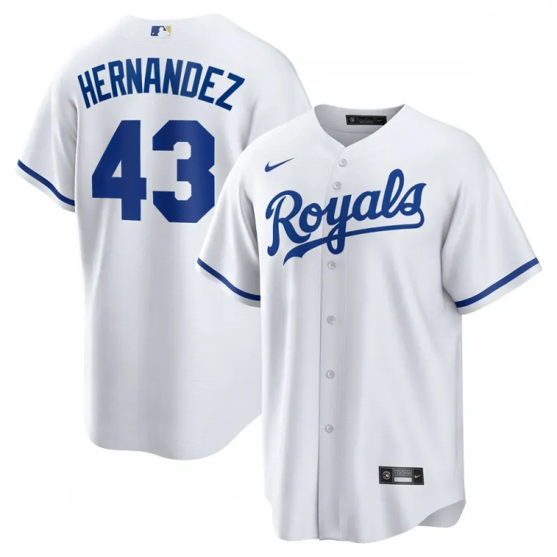 Carlos Hernández Kansas City Royals Nike Home Replica Player Jersey – White