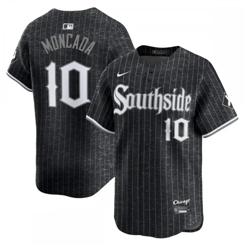 Maillot de joueur Nike City Connect de Yoán Moncada (Chicago White Sox) - Noir