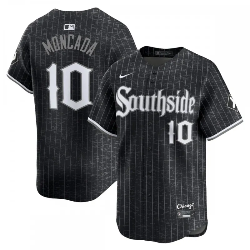 Yoán Moncada Chicago White Sox Nike City Connect Player Jersey – Black
