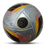 Euro 2024 League Foil Ball Argento Nero Calcio Palloni da calcio Pallone Foil Lega Euro 2024 Argento Nero Calcio Palloni
