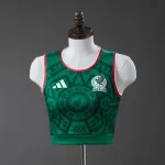 Maillot domicile féminin Mexique Coupe du Monde 2026 Maillot d'entraînement féminin du Mexique pour la Coupe du monde 2026