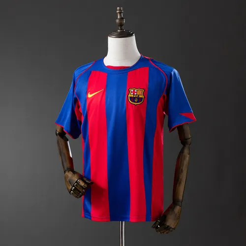 04/05 Barcelona Home Retro Soccer Jersey