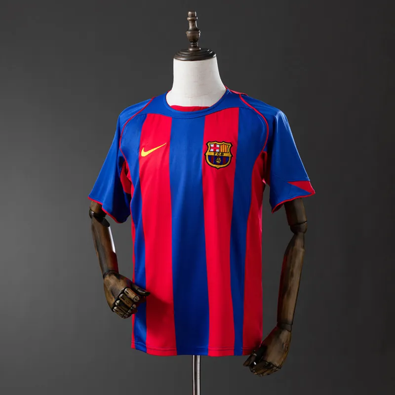 04/05 Barcelona Home Retro Soccer Jersey
