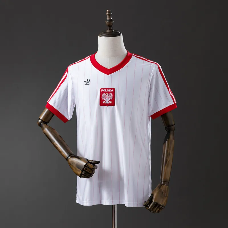 1982 Polen Retro voetbalshirt thuisshirt