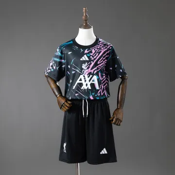 Liverpool 2025/26 Kids Pre-Match Black Kit