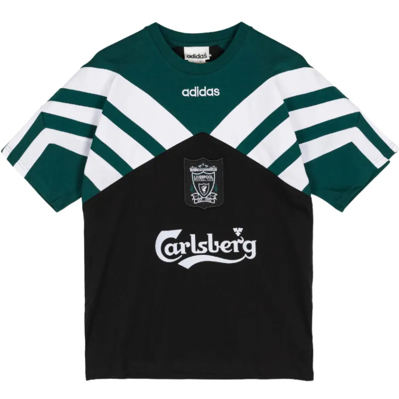 Liverpool 1995 Retro Bringback Erwachsene Training Tee Schwarz Grün