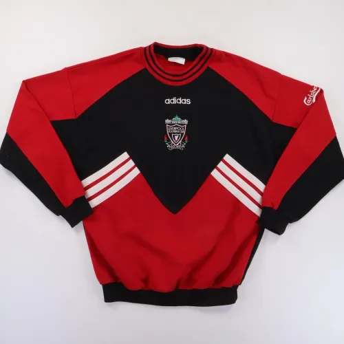 Liverpool 1993 Retro Sweatshirt Rot Schwarz Crew