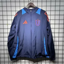 Universidad de Chile 2025/26 Blue Windbreaker - product photo US34.98 - Universidad de Chile 2025/26 Blue Windbreaker