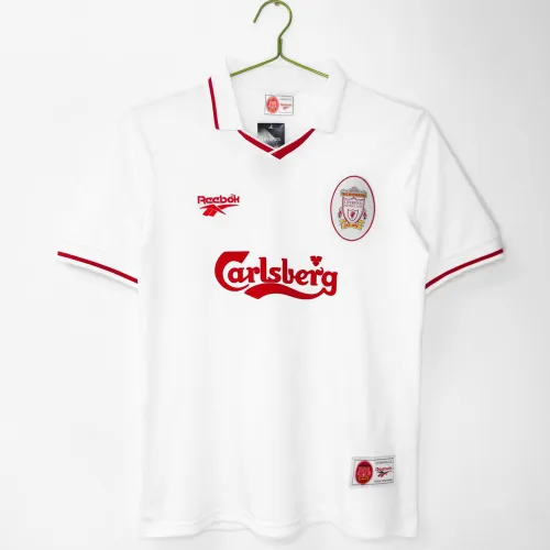 Maglia retrò bianca del Liverpool 1996/97