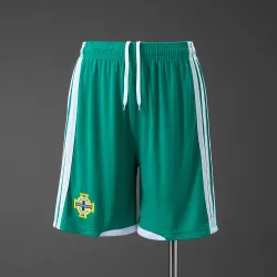 Northern Ireland 2026 Home Shorts - product photo Northern Ireland 2026 home shorts, front view displaying the national crest and design.