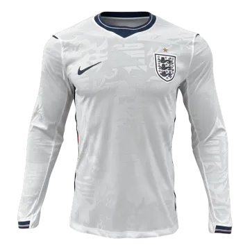 Wereldkampioenschap 2026 Engeland Lange Mouw Jersey Thuis Speler Versie