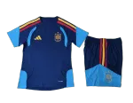 2026 Espanha Kit de treino para jovens Versão jogador Azul 2026 Spain Youth Training Kit Player Version Blue