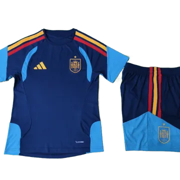 2026 Spanien Jugend Trainingstrikot Spieler Version blau