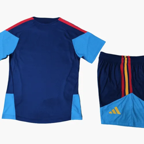 2026 Spanien Jugend Trainingstrikot Spieler Version blau