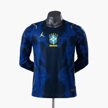 Coupe du Monde 2026 Brésil Jersey manches longues Away Version joueur