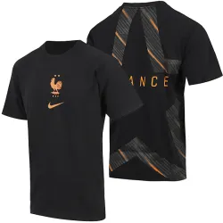 Maillot de gardien de but de la France pour la Coupe du monde 2026 Noir, vue de face montrant l'écusson et le design.
