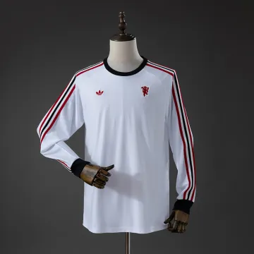 Manchester United Terrace Icons Long Sleeve T-Shirt White