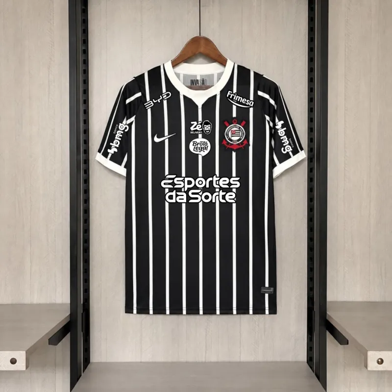 26/27 Corinthians Away Jersey Full Sponsors logo